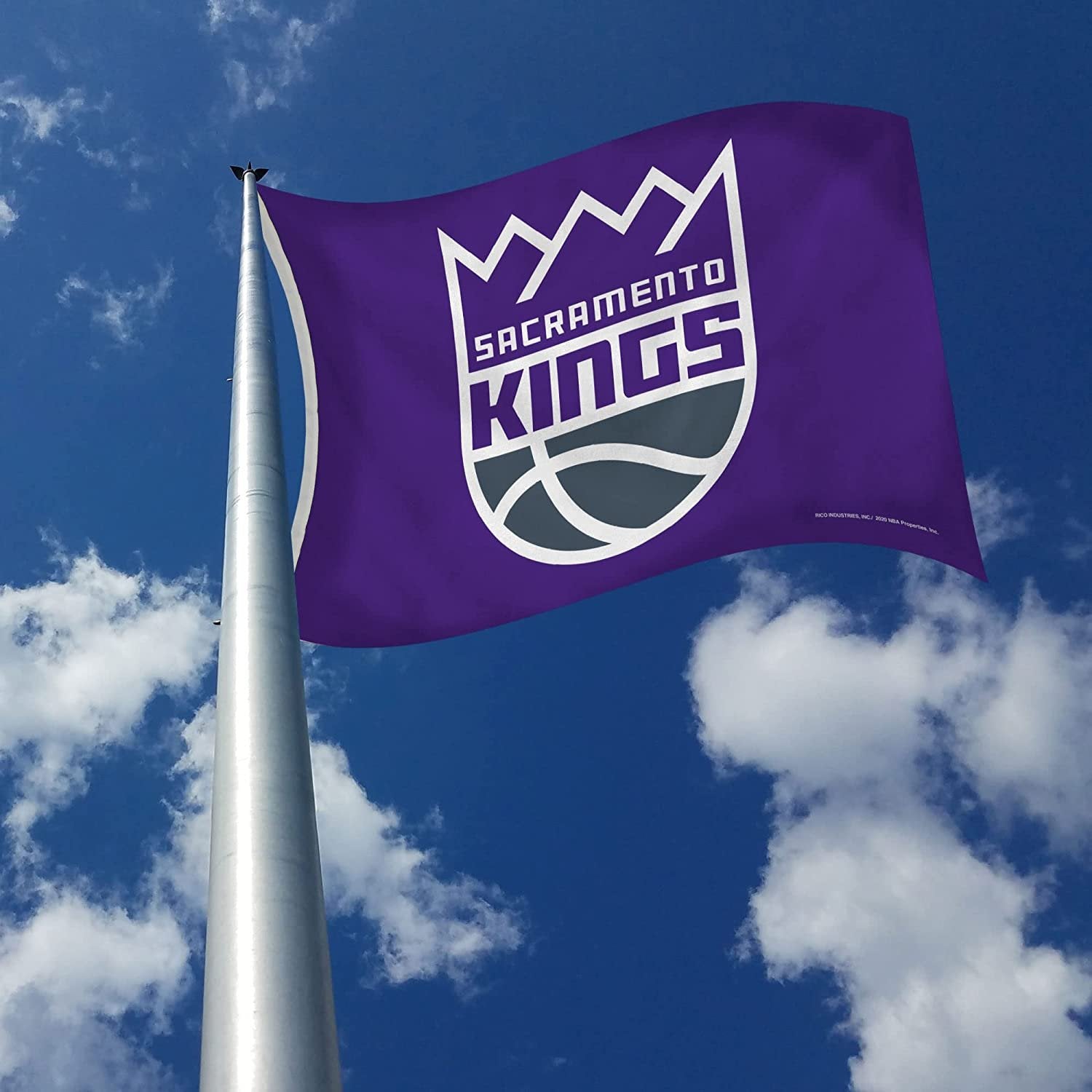 Sacramento Kings Premium 3x5 Foot Flag Banner, Metal Grommets, Indoor Outdoor, Single Sided