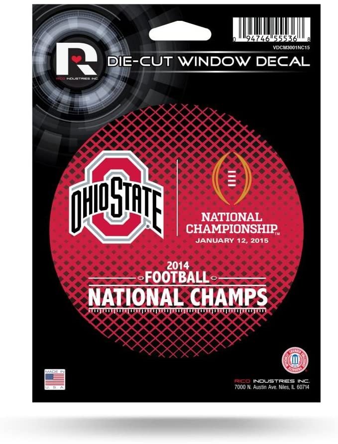 Rico Ohio State Buckeyes Official NCAA 5 inch Die Cut Car Decal by 871000