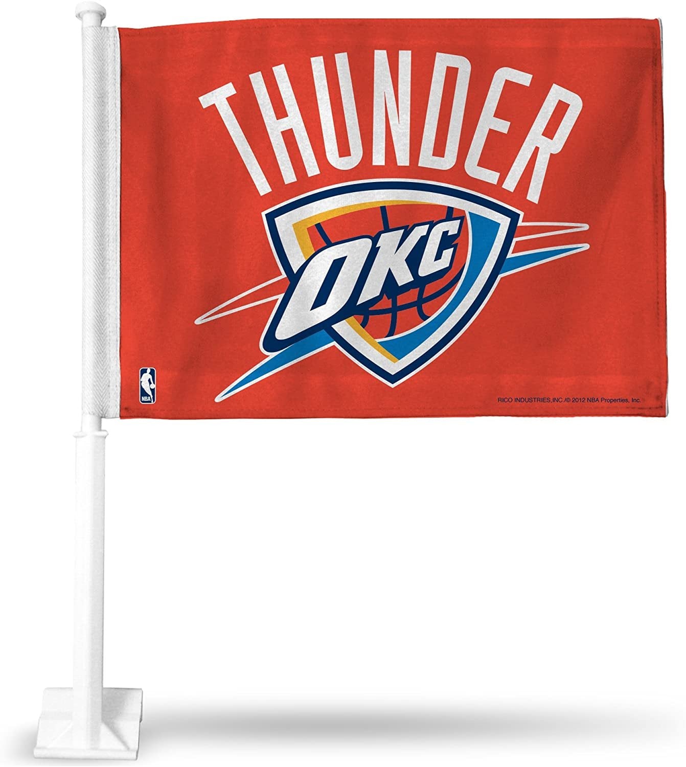NBA Oklahoma City Thunder - Orange Car Flag with included Pole