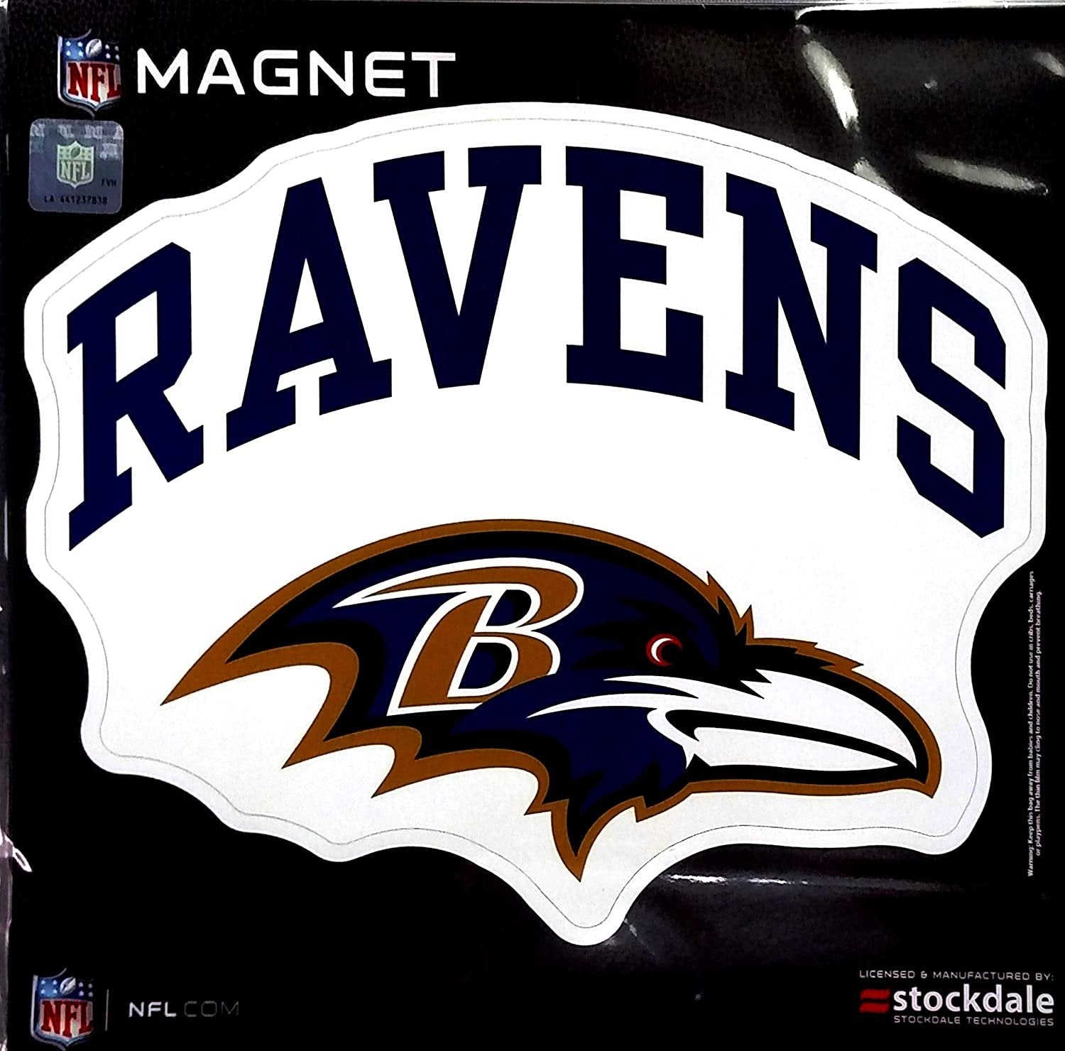 Baltimore Ravens ARCH Style Logo 12" Magnet Heavy Duty Auto Home NFL Football