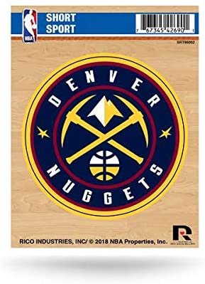 Denver Nuggets 3 Inch Sticker Decal, Die Cut, Full Adhesive Backing, Easy Peel and Stick Application