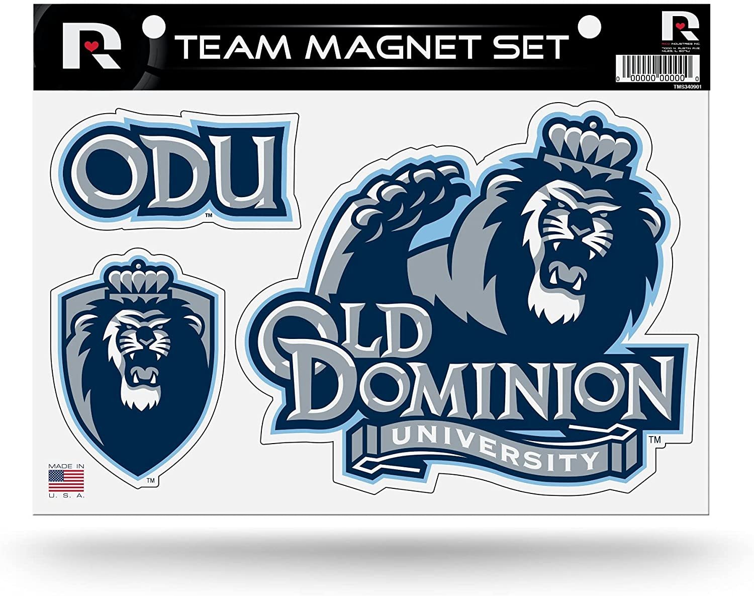 Old Dominion University Monarchs Multi Magnet Sheet Shape Cut 8x11 Inch