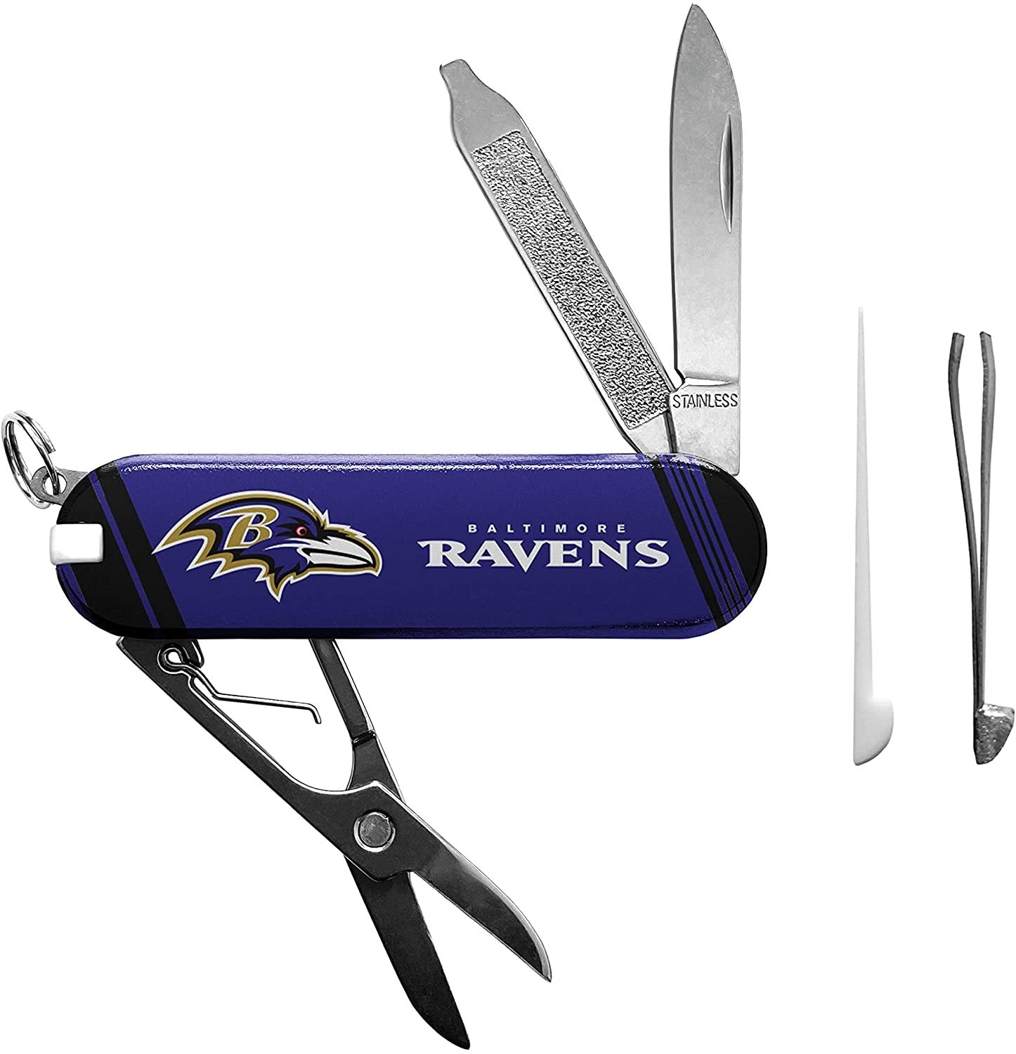Baltimore Ravens Premium 7-Piece Multi Tool, Essential Pocket Utility Knife