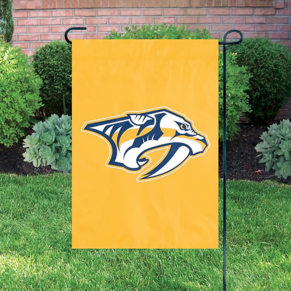 Nashville Predators Premium Garden Flag Banner Applique Embroidered 12.5x18 Inch