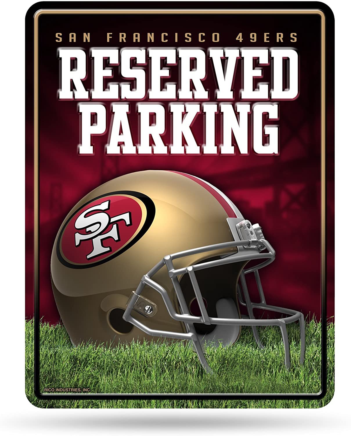 San Francisco 49ers Metal Parking Sign