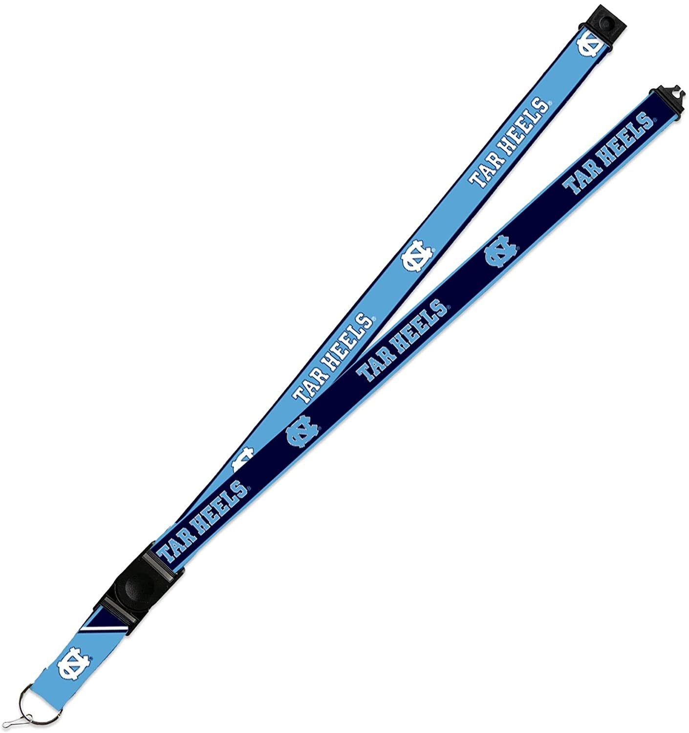 North Carolina Tar Heels Lanyard Keychain 2-sided Breakaway Clip University of