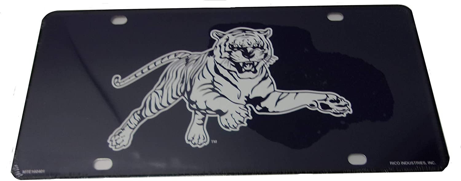 Jackson State University Tigers Metal Auto Tag License Plate, Mascot Logo Design, 6x12 Inch