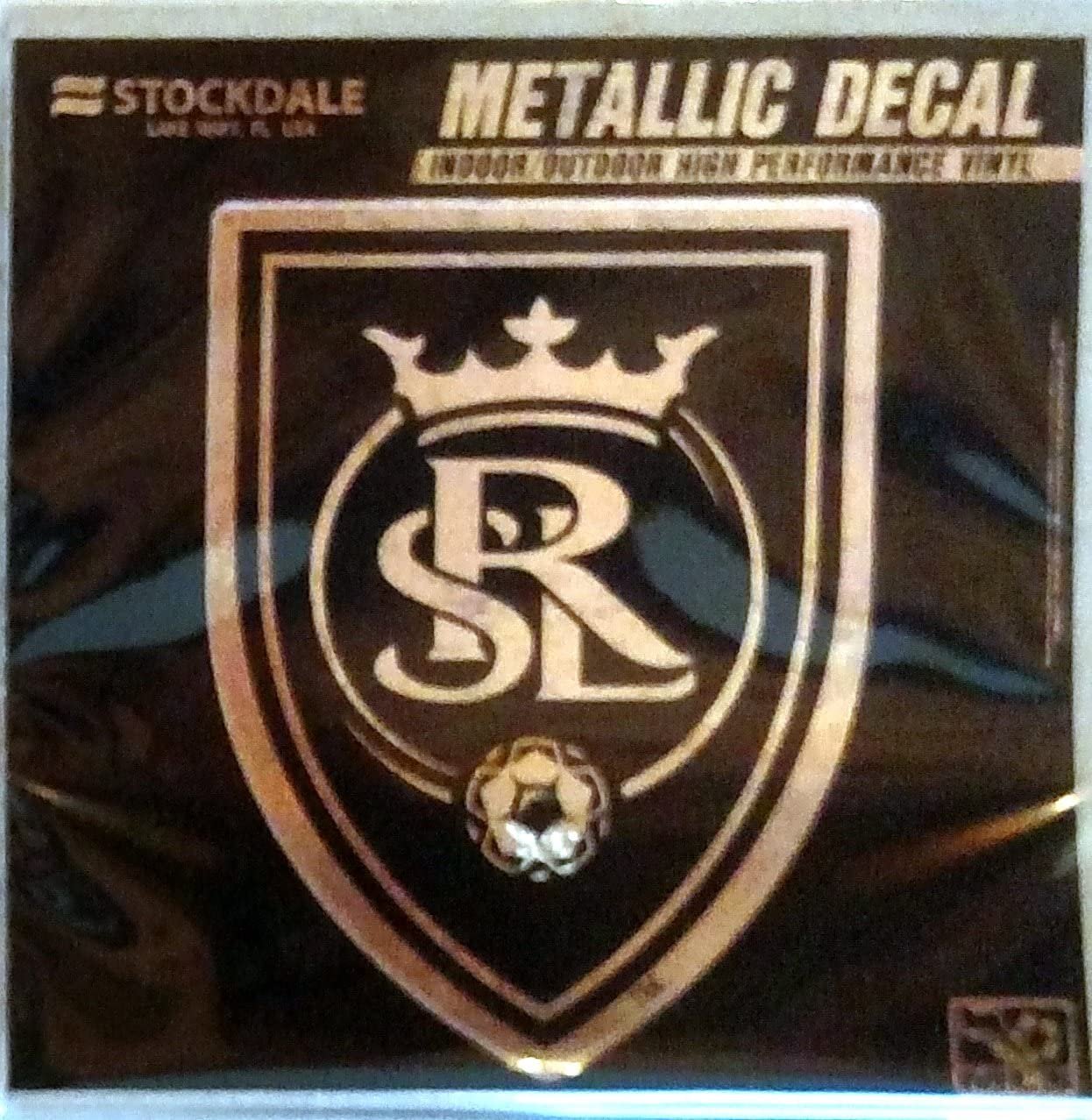 Real Salt Lake 6" Silver Metallic Mirrored Style Vinyl Auto Decal MLS Soccer Football Club