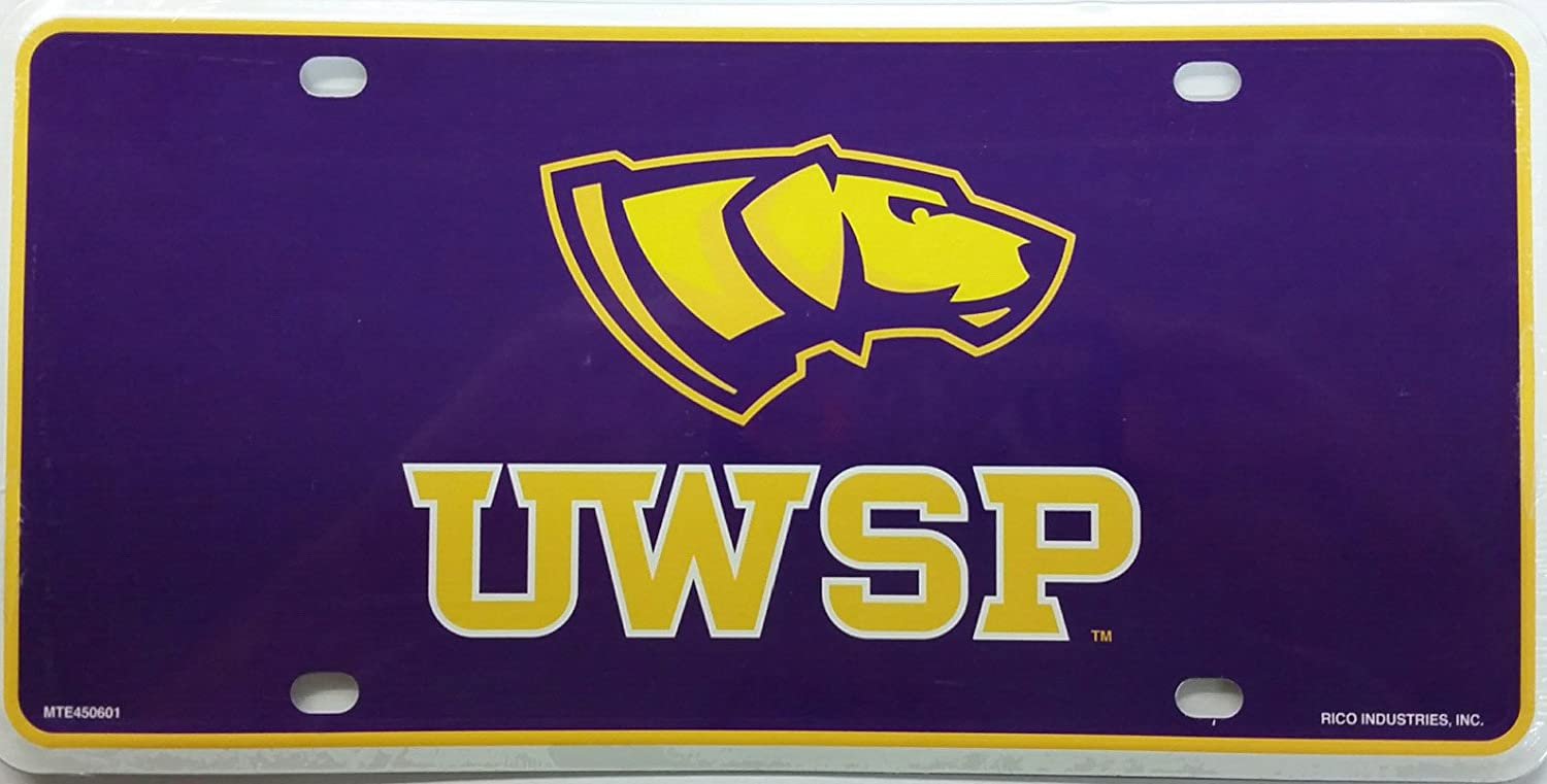 University of Wisconsin Stevens Point Pointers Metal Auto Tag License Plate, Logo Design, 6x12 Inch