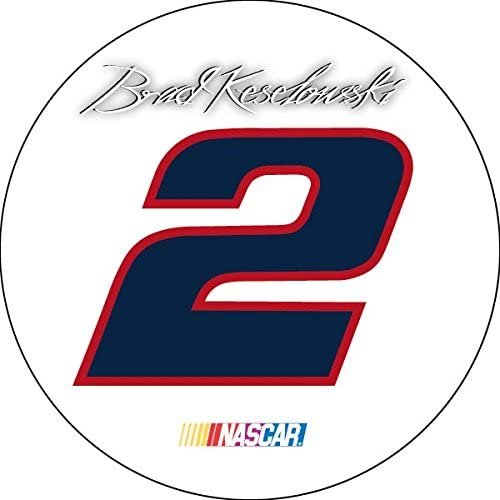 Brad Keselowski #2 4" Round Vinyl Magnet Auto Home Nascar Racing