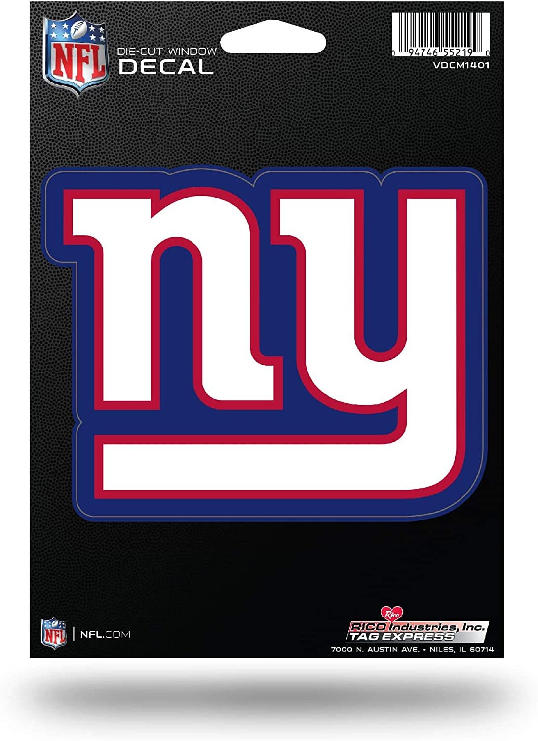New York Giants 5 Inch Die Cut Flat Vinyl Decal Sticker Adhesive Backing
