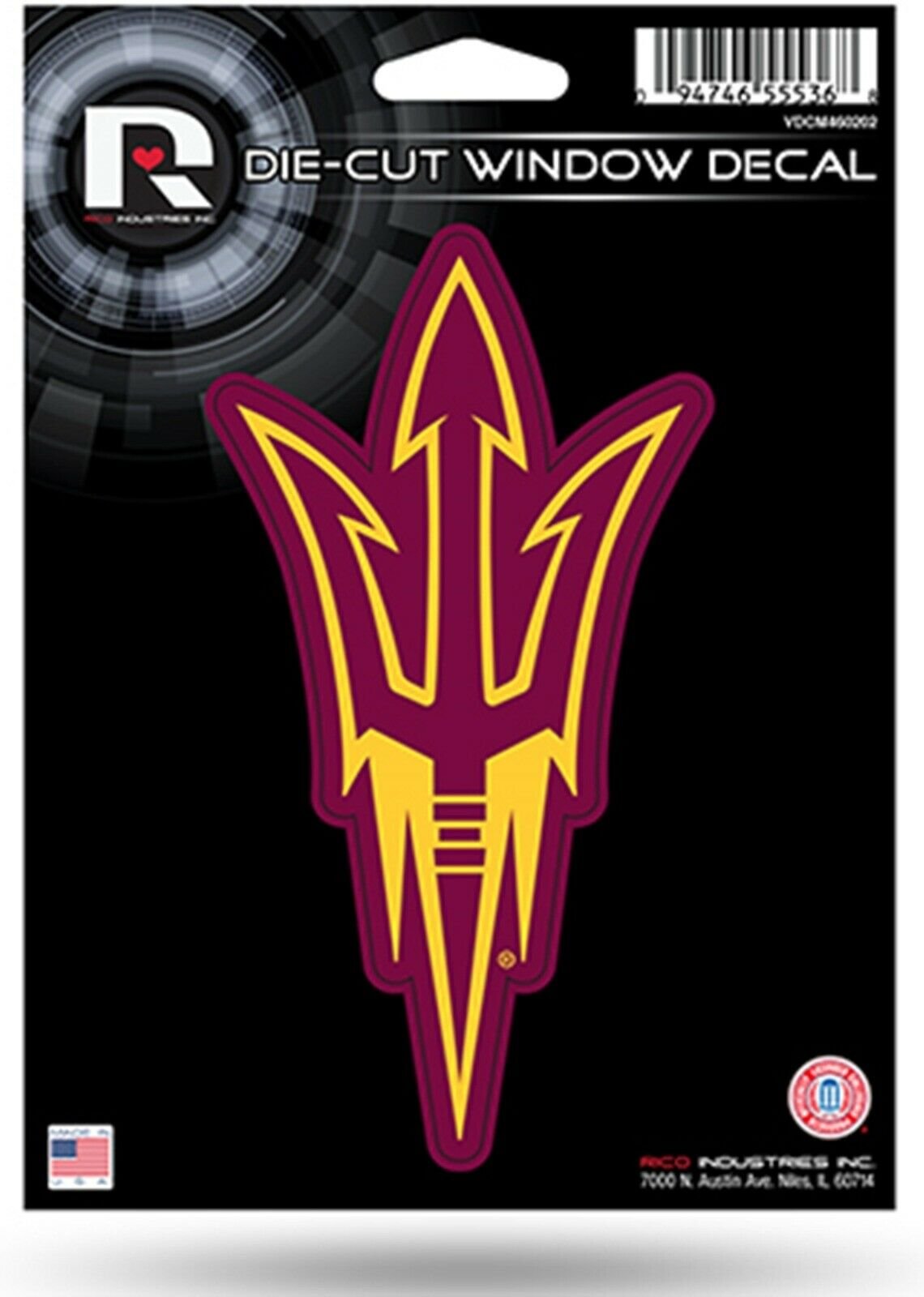 Arizona State Sun Devils 5" Flat Vinyl Die Cut Decal Sticker Emblem University