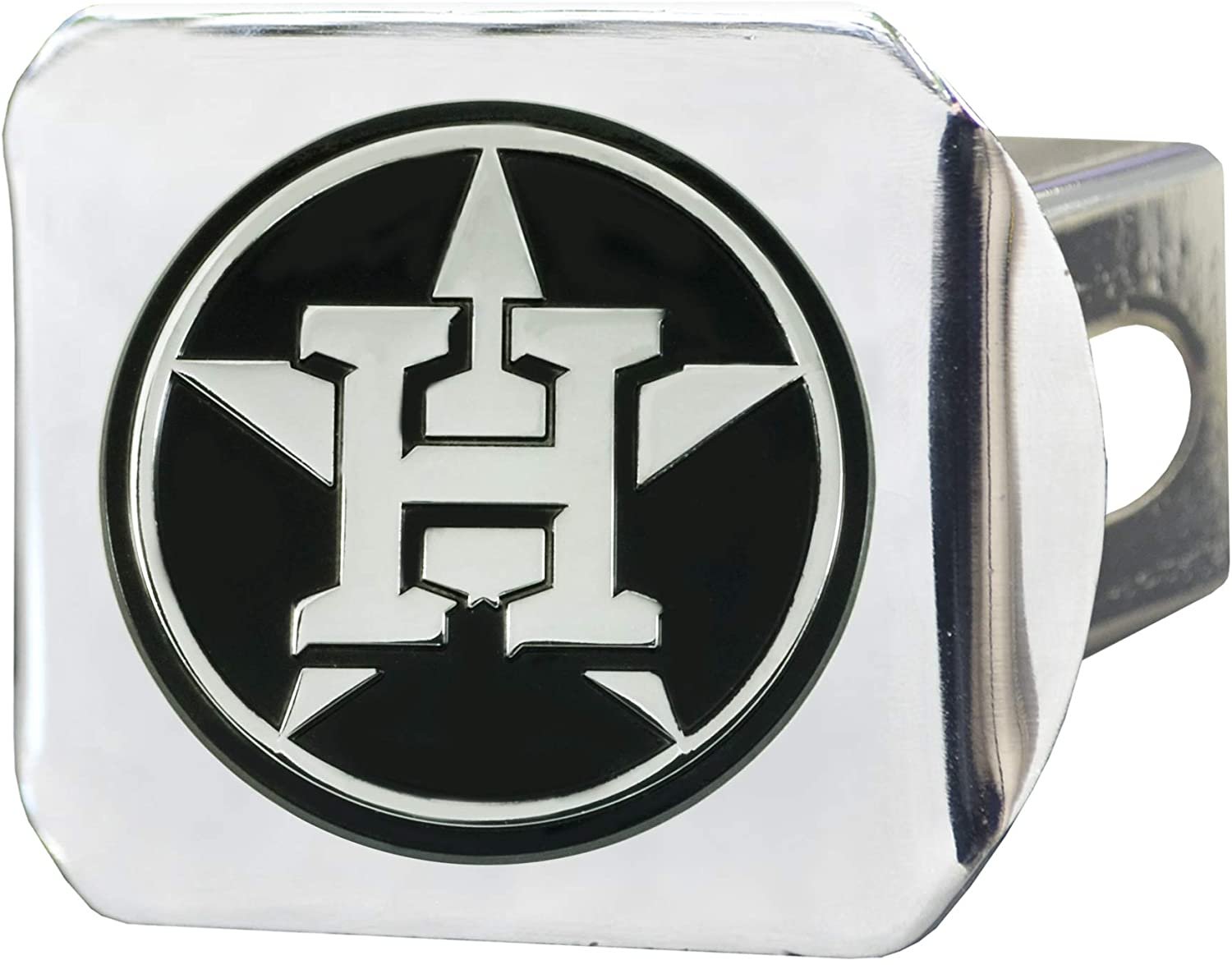 Houston Astros Hitch Cover Solid Metal with Raised Chrome Metal Emblem 2" Square Type III