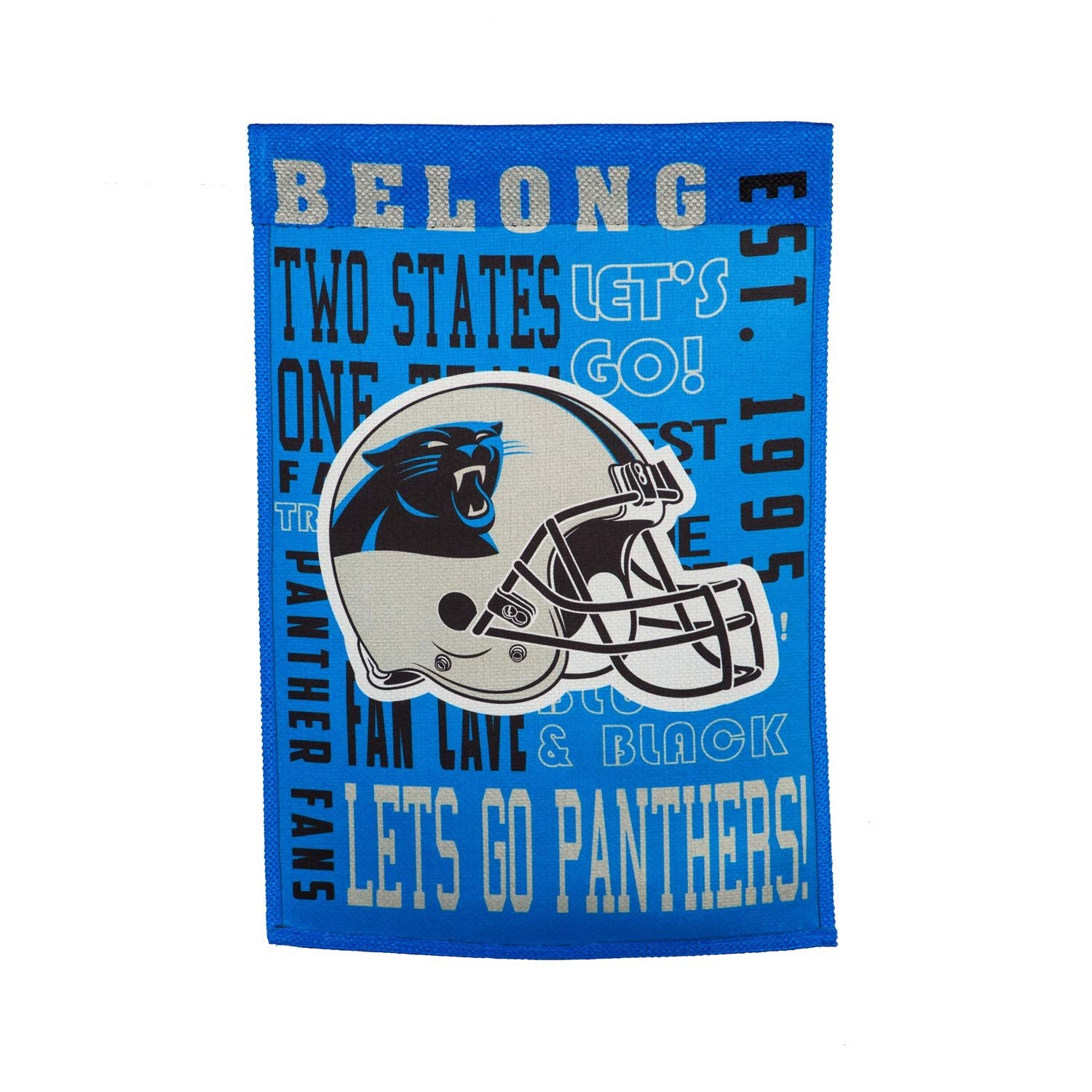 Carolina Panthers Premium Garden Flag Banner, Double Sided, Fan Rules, 13x18 Inch