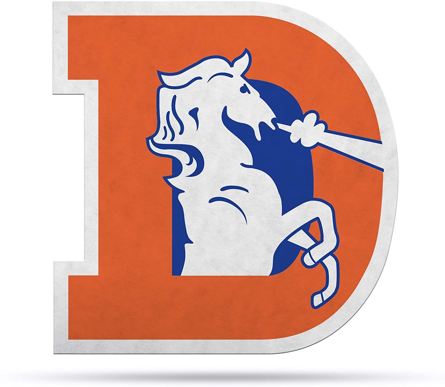 Denver Broncos Pennant Retro Logo 18 Inch Soft Felt
