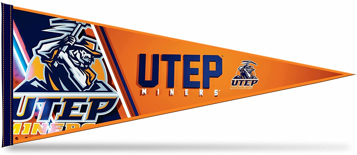 University of Texas El Paso UTEP Roadrunners Soft Felt Pennant, 12x30 Inch, Easy To Hang