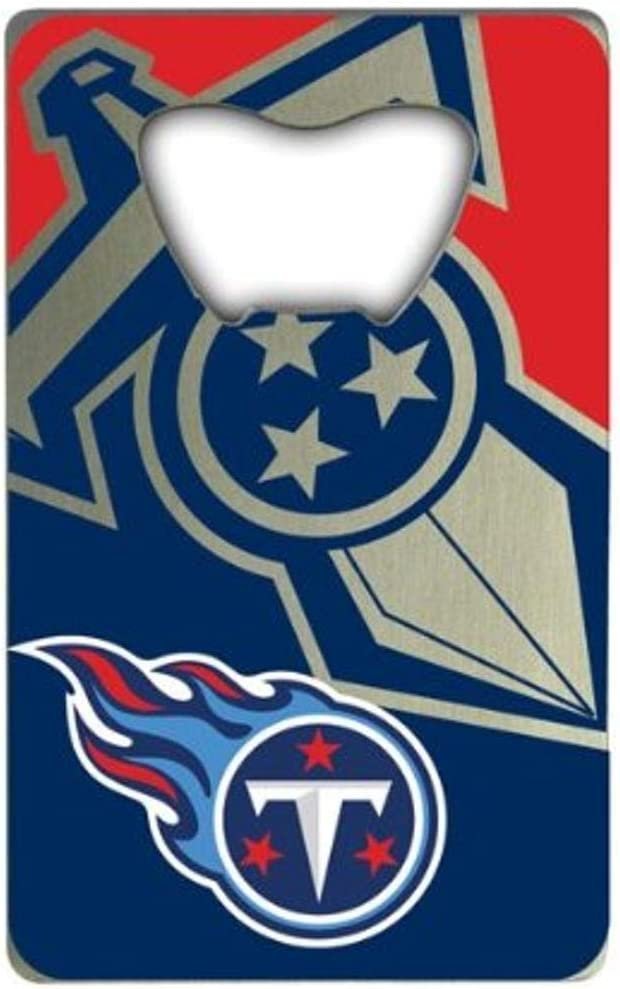 Tennessee Titans Heavy Duty Metal Bottle Opener Credit Card Size 2 x 3.25 Inch