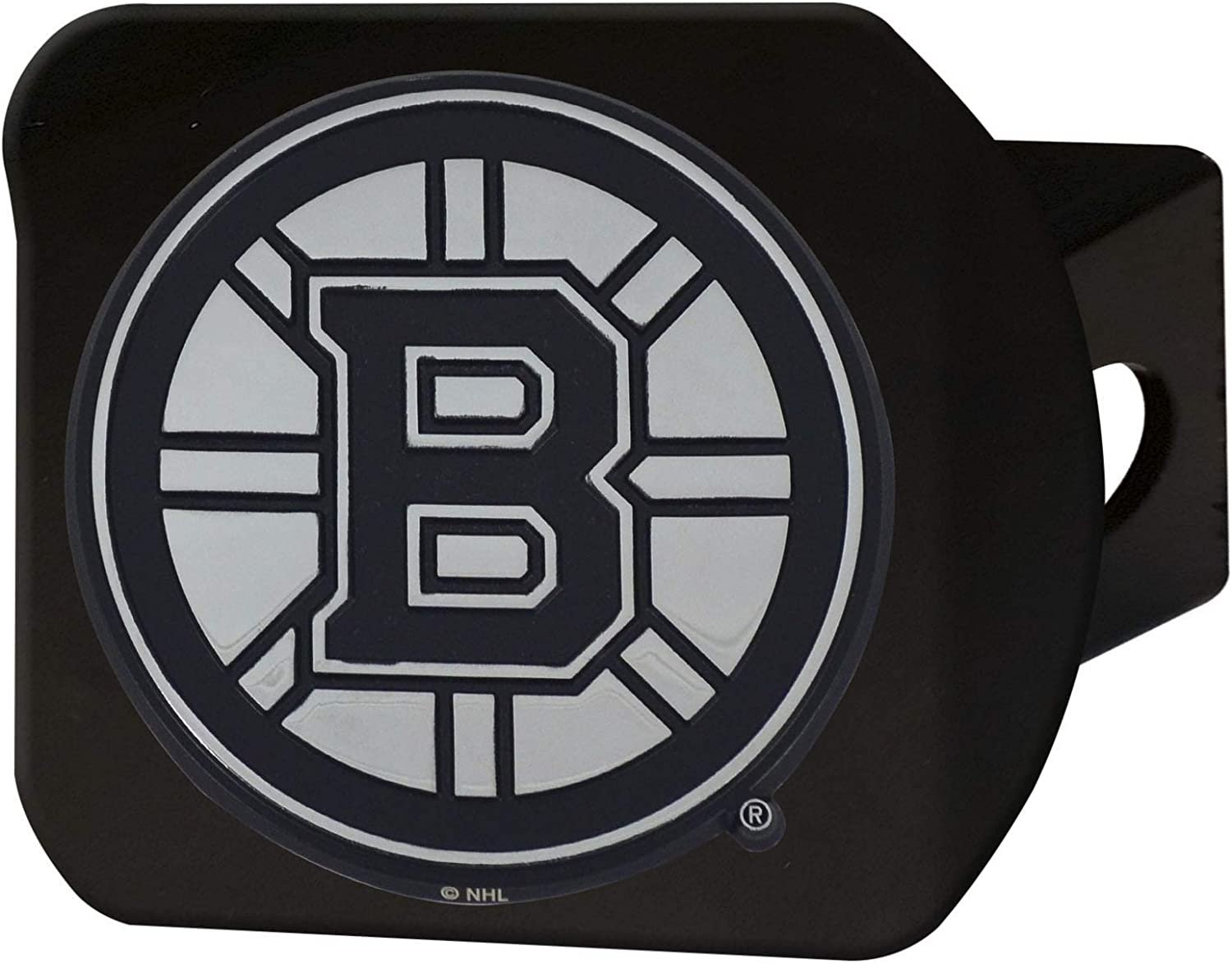 NHL - Boston Bruins Black Metal Hitch Cover