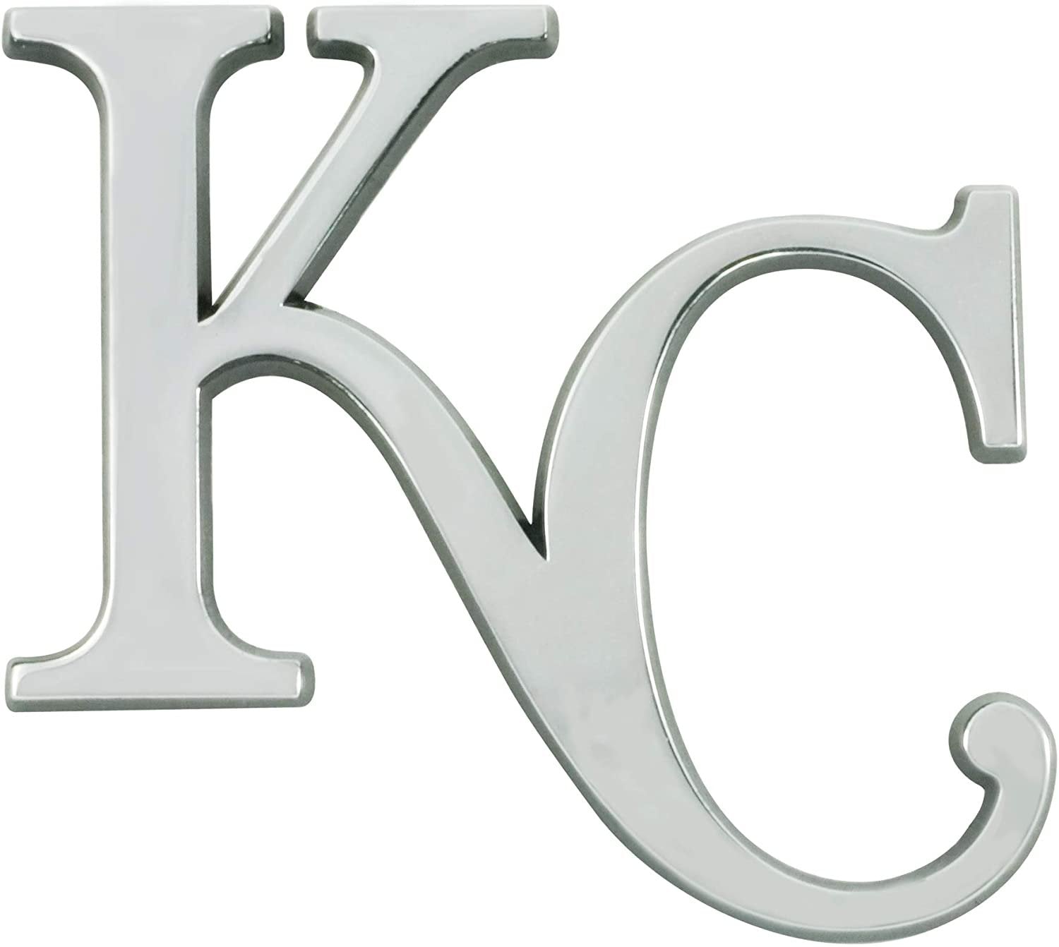 Kansas City Royals Solid Metal Raised Auto Emblem Decal Adhesive Backing