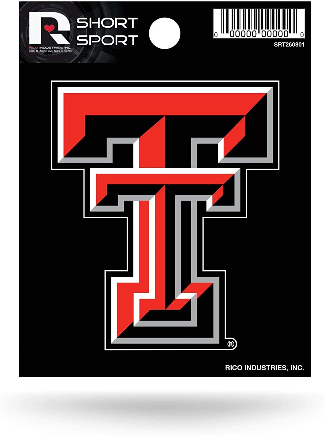 Texas Tech University Red Raiders 3 Inch Decal Sticker Die Cut Flat Vinyl Full Adhesive Backing