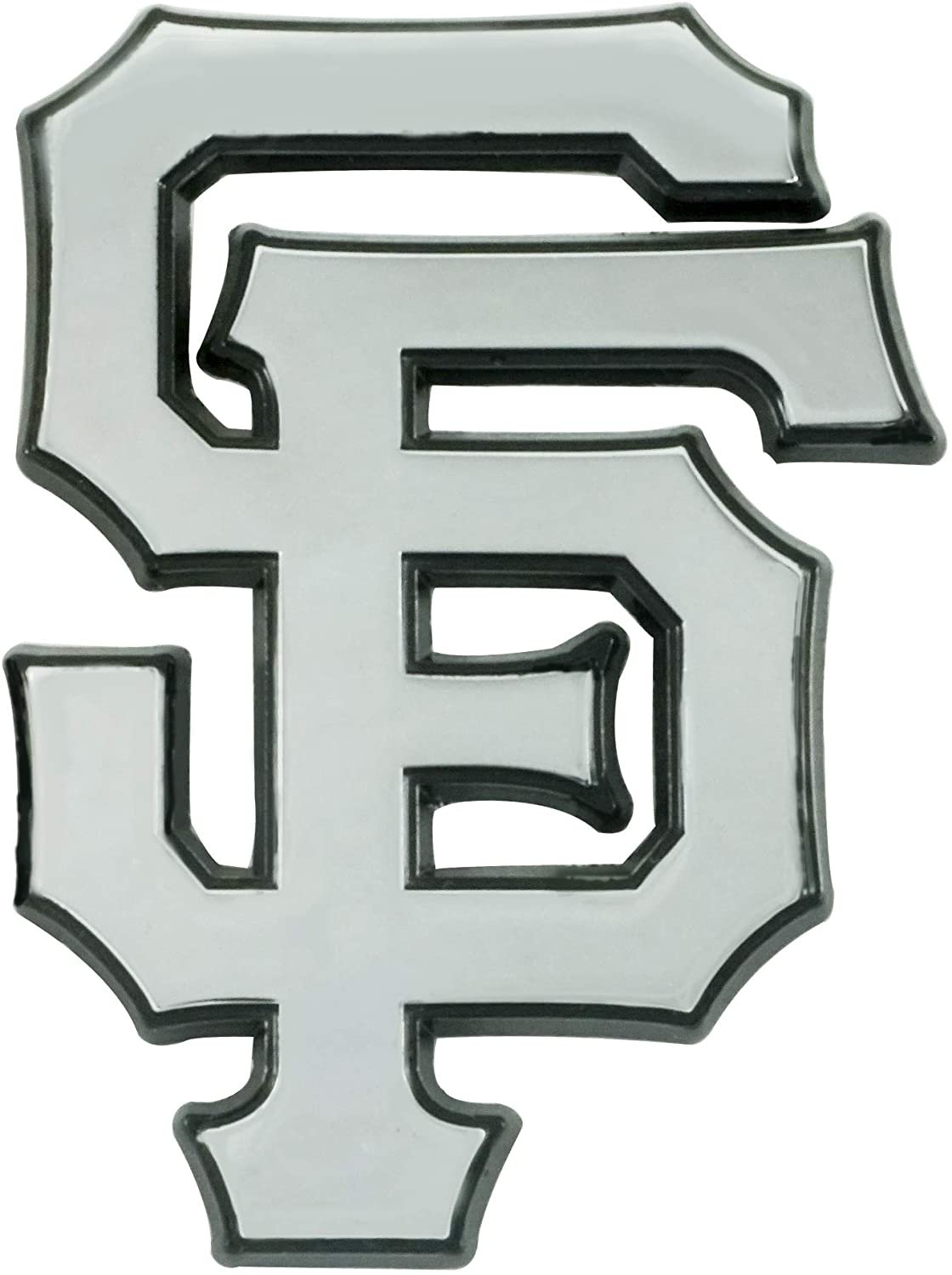 San Francisco Giants Solid Metal Raised Auto Emblem Decal Adhesive Backing