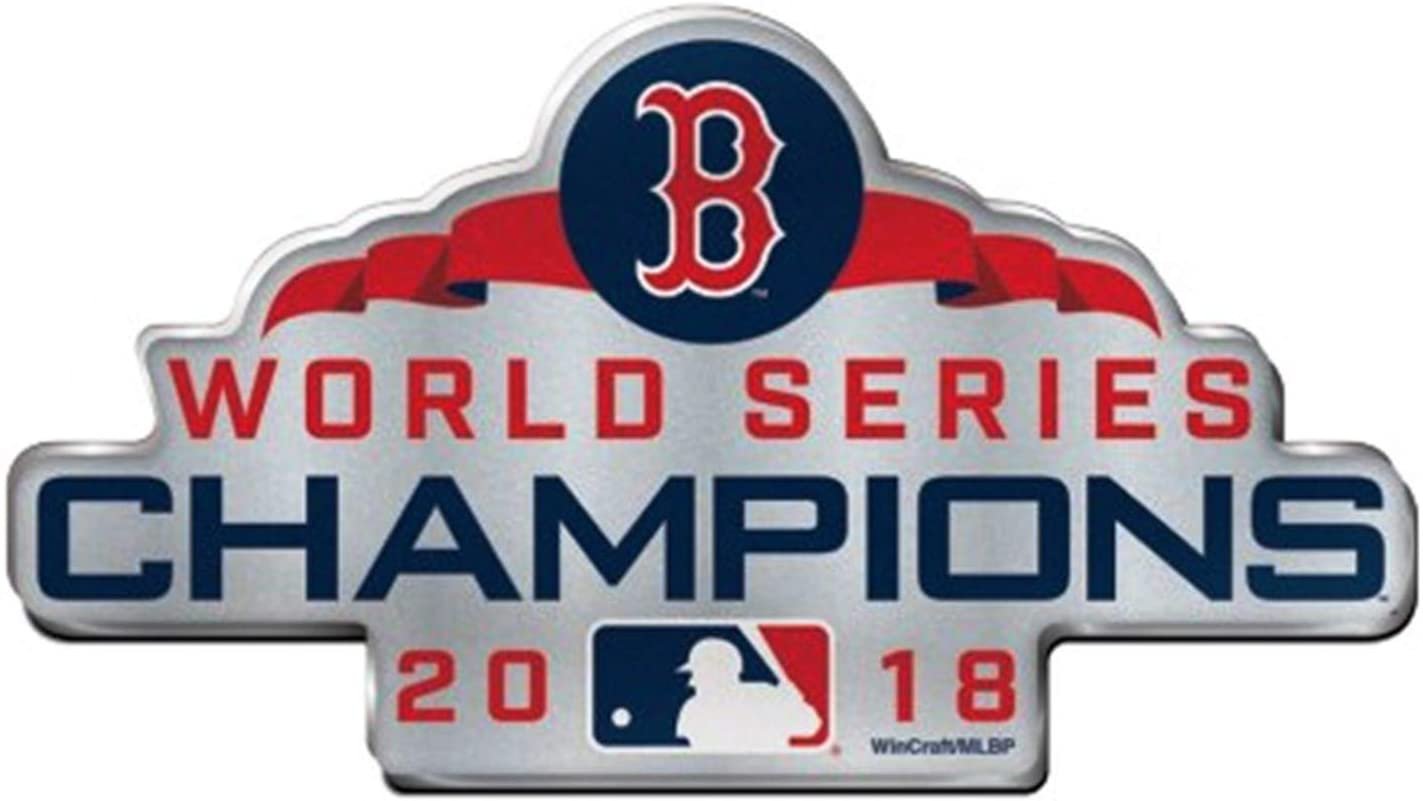 Boston Red Sox 2018 World Series Champions Premium Acrylic Auto Emblem Raised Decal Baseball