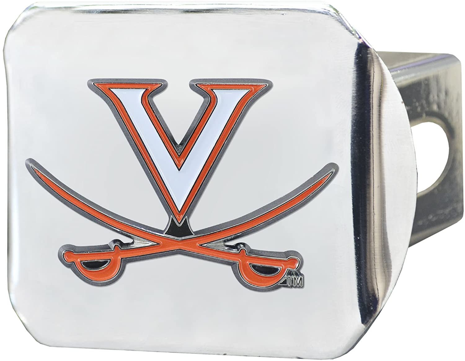 Virginia Cavaliers Hitch Cover Solid Metal with Raised Color Metal Emblem 2" Square Type III University of