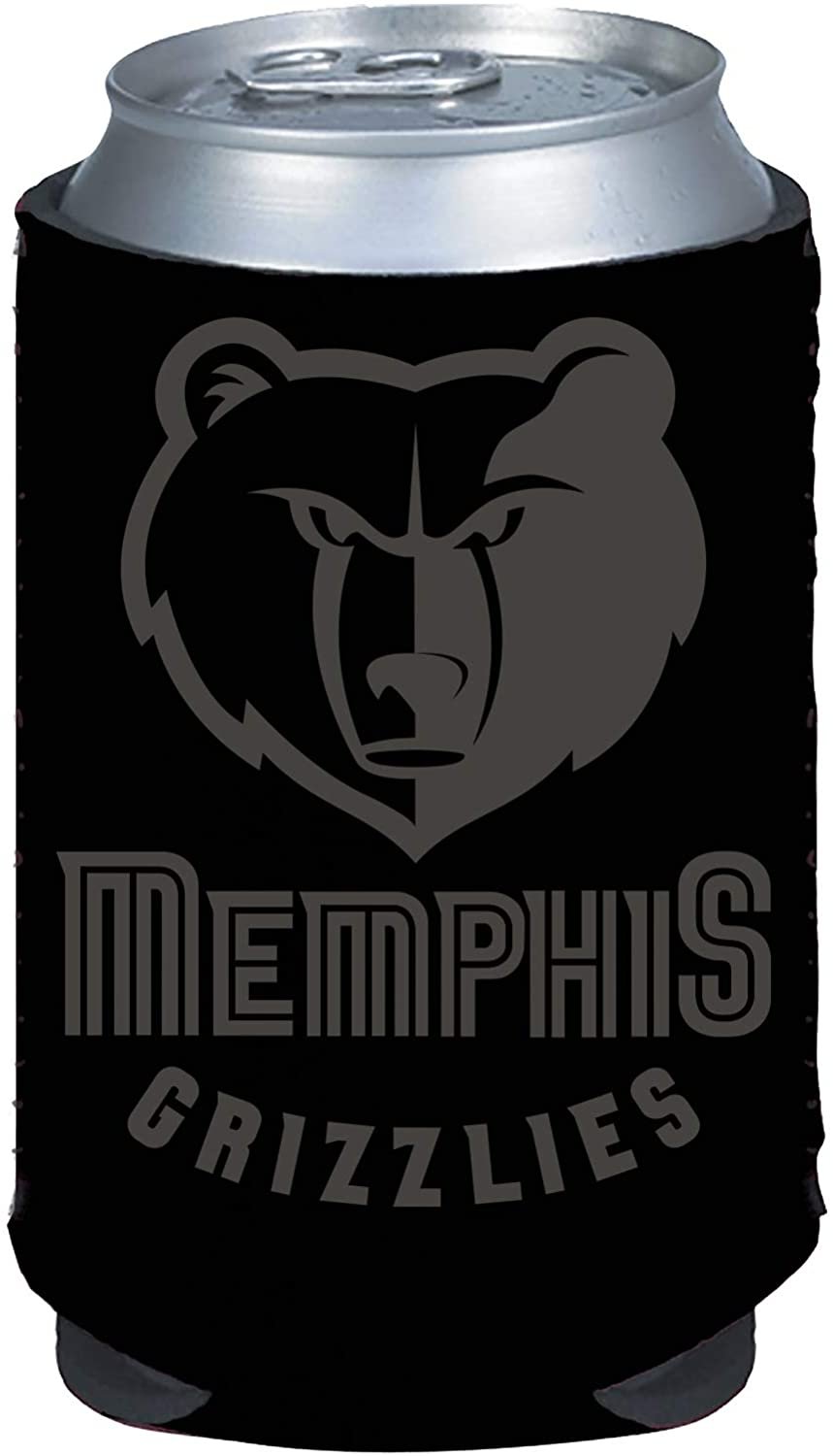 Memphis Grizzlies 2-Pack Tonal Black Design 12oz CAN Neoprene Beverage Insulator Holder Cooler Basketball
