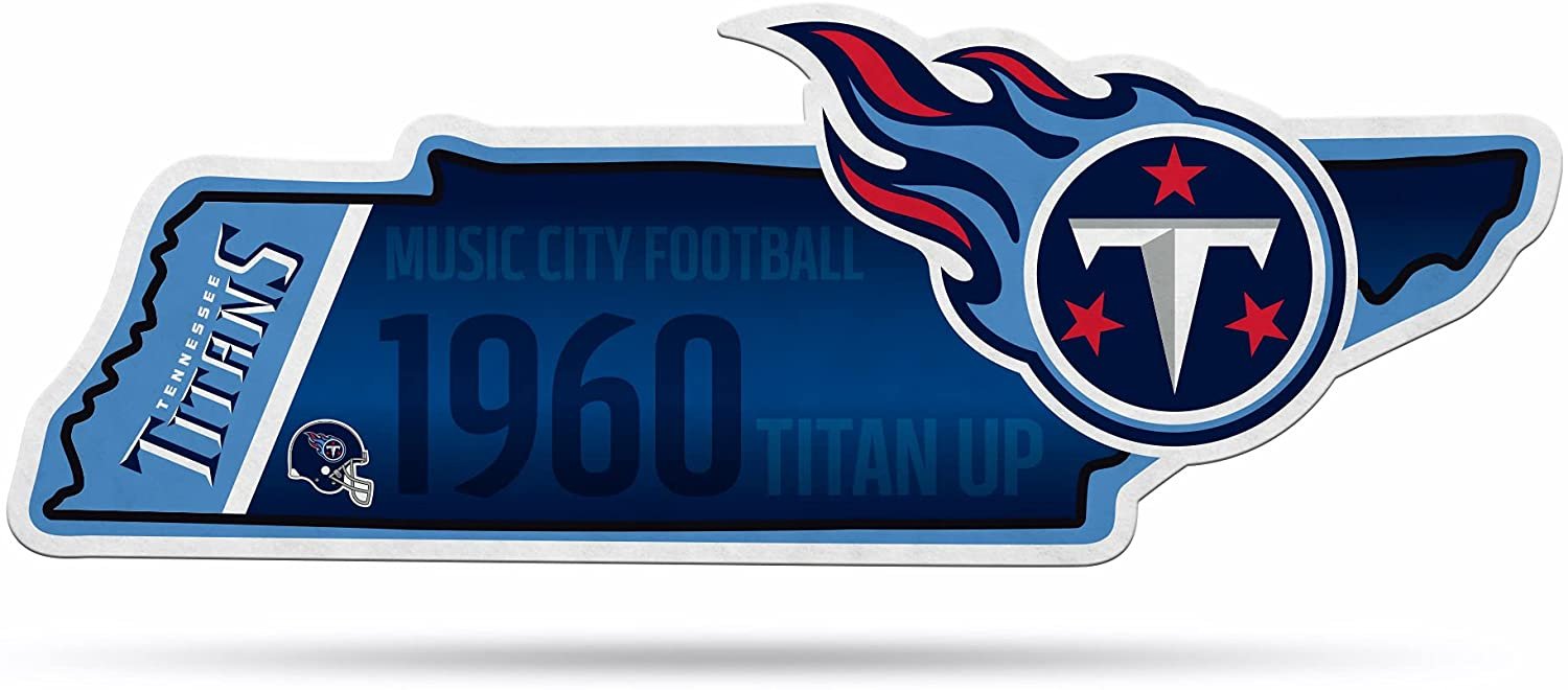 Tennessee Titans Pennant State Shape 18 Inch Soft Felt