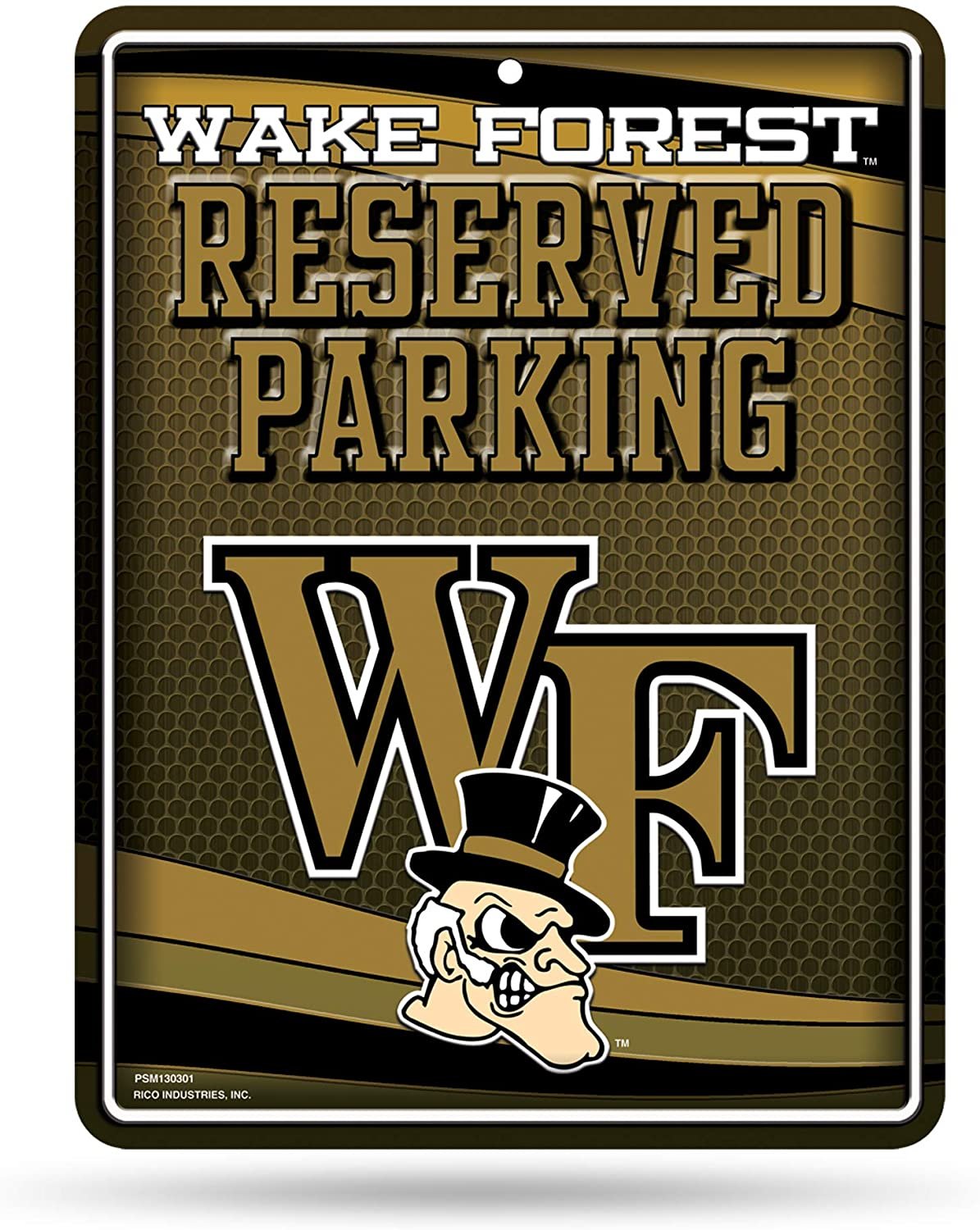 Wake Forest University Demon Deacons 8x11 Inch Metal Parking Sign