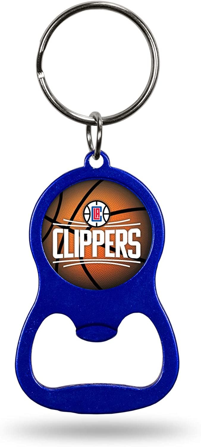 Los Angeles Clippers Bottle Opener Colored Keychain, Royal, Measures 1.25" x 3.75"