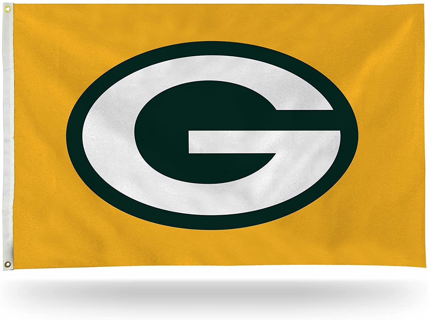 Green Bay Packers Premium 3x5 Feet Flag Banner Yellow Background Metal Grommets Outdoor