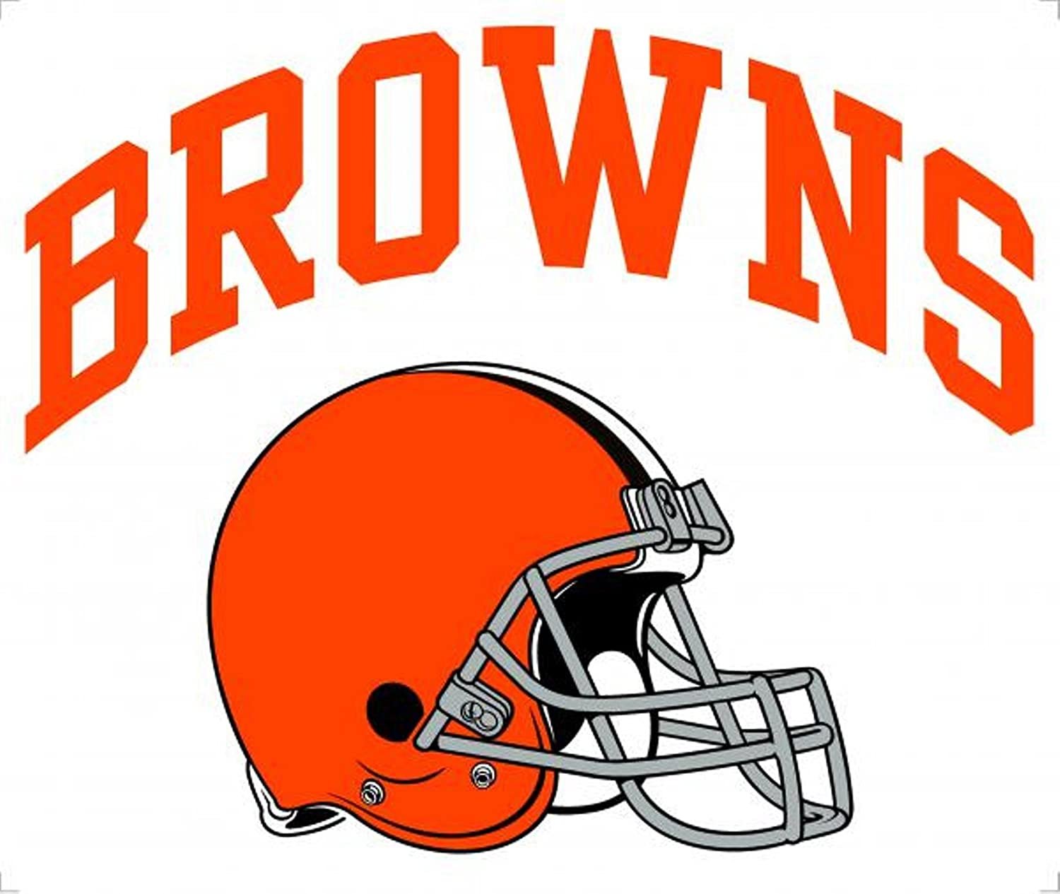 Cleveland Browns 8" ARCHED Decal Flat Reusable Repositionable Auto Home Football