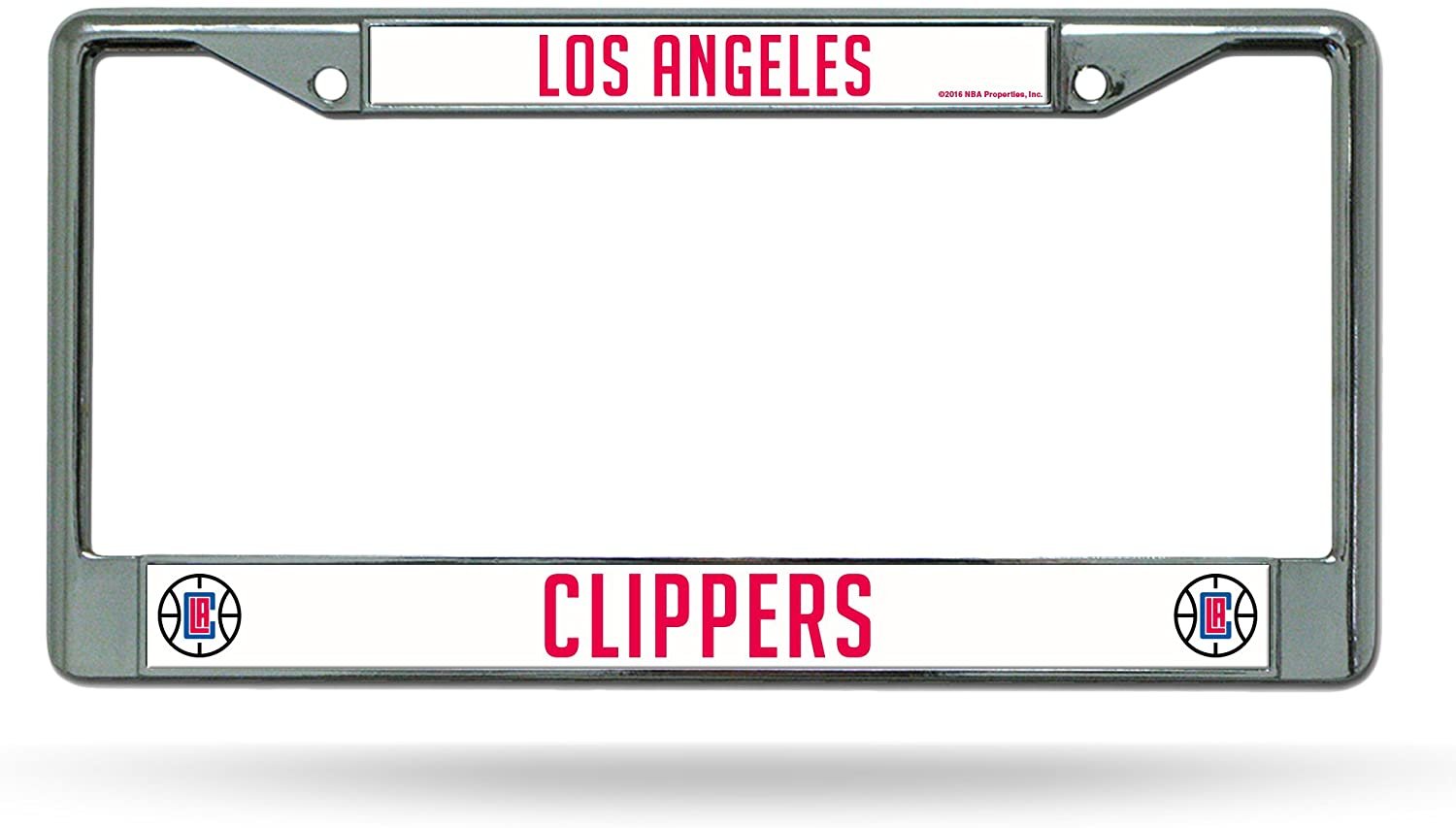 Los Angeles Clippers Premium Metal License Plate Frame Chrome Tag Cover, 12x6 Inch