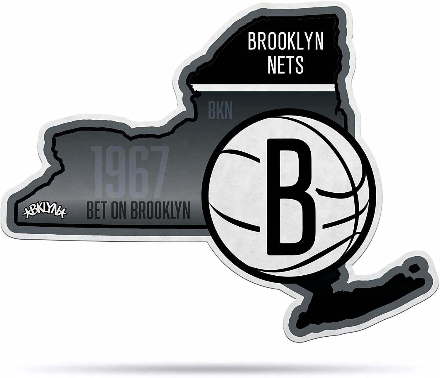 Brooklyn Nets 18" State Design Pennant Soft Felt