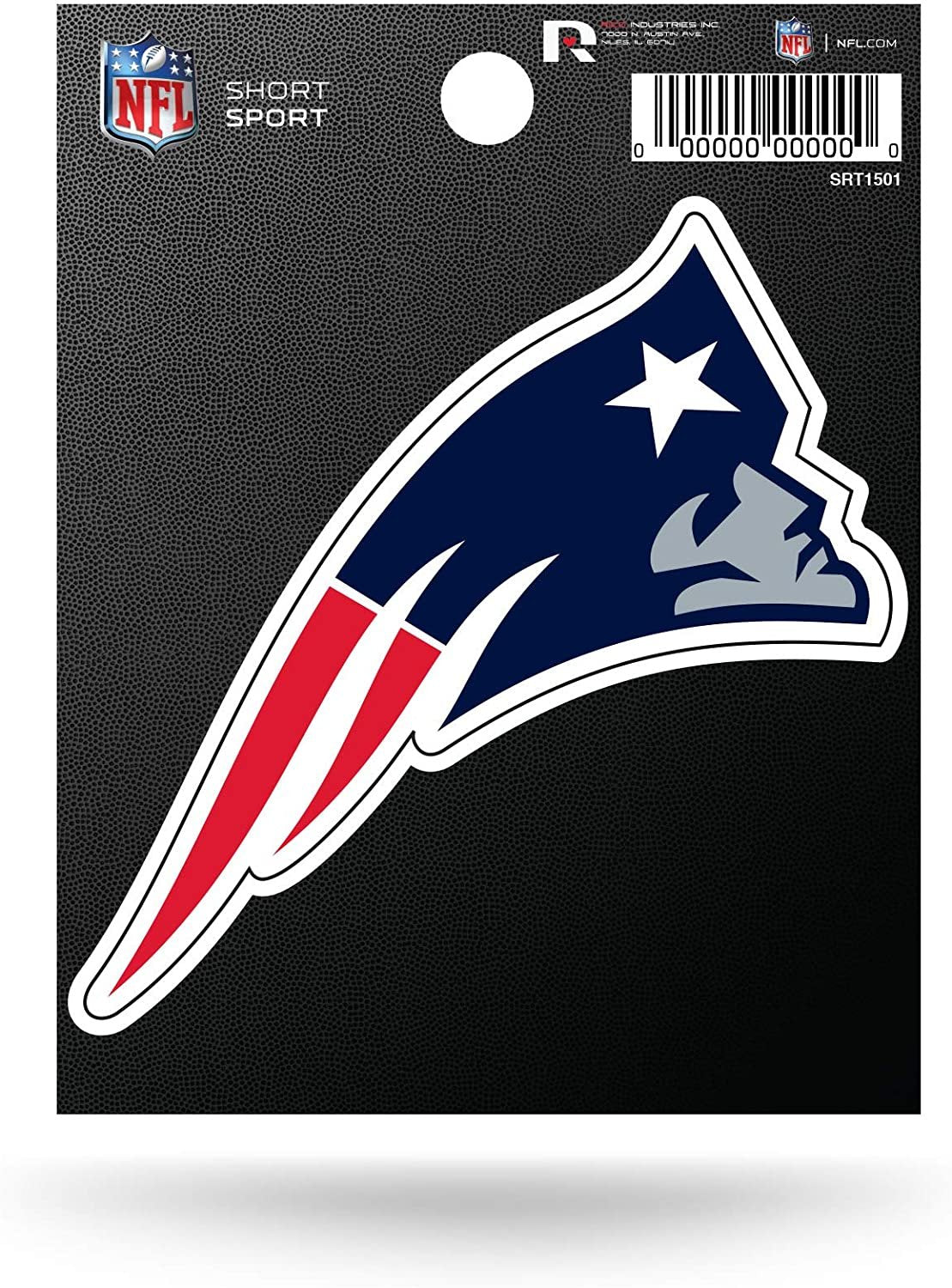 New England Patriots 3 Inch Sticker Decal, Die Cut, Full Adhesive Backing, Easy Peel and Stick Application