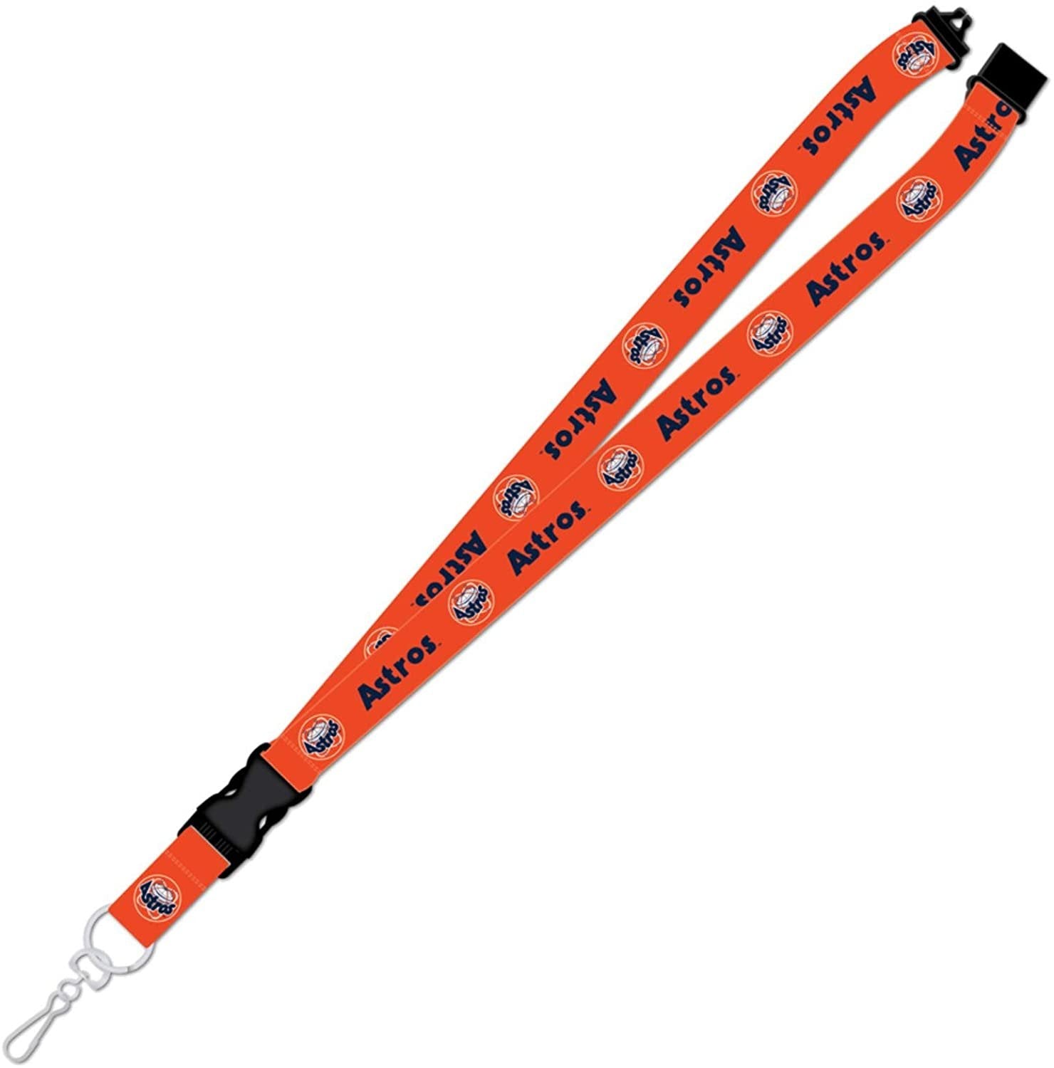 Houston Astros 1977 Retro Cooperstown Logo Lanyard Keychain Double Sided Breakaway Safety Design Adult 18 Inch