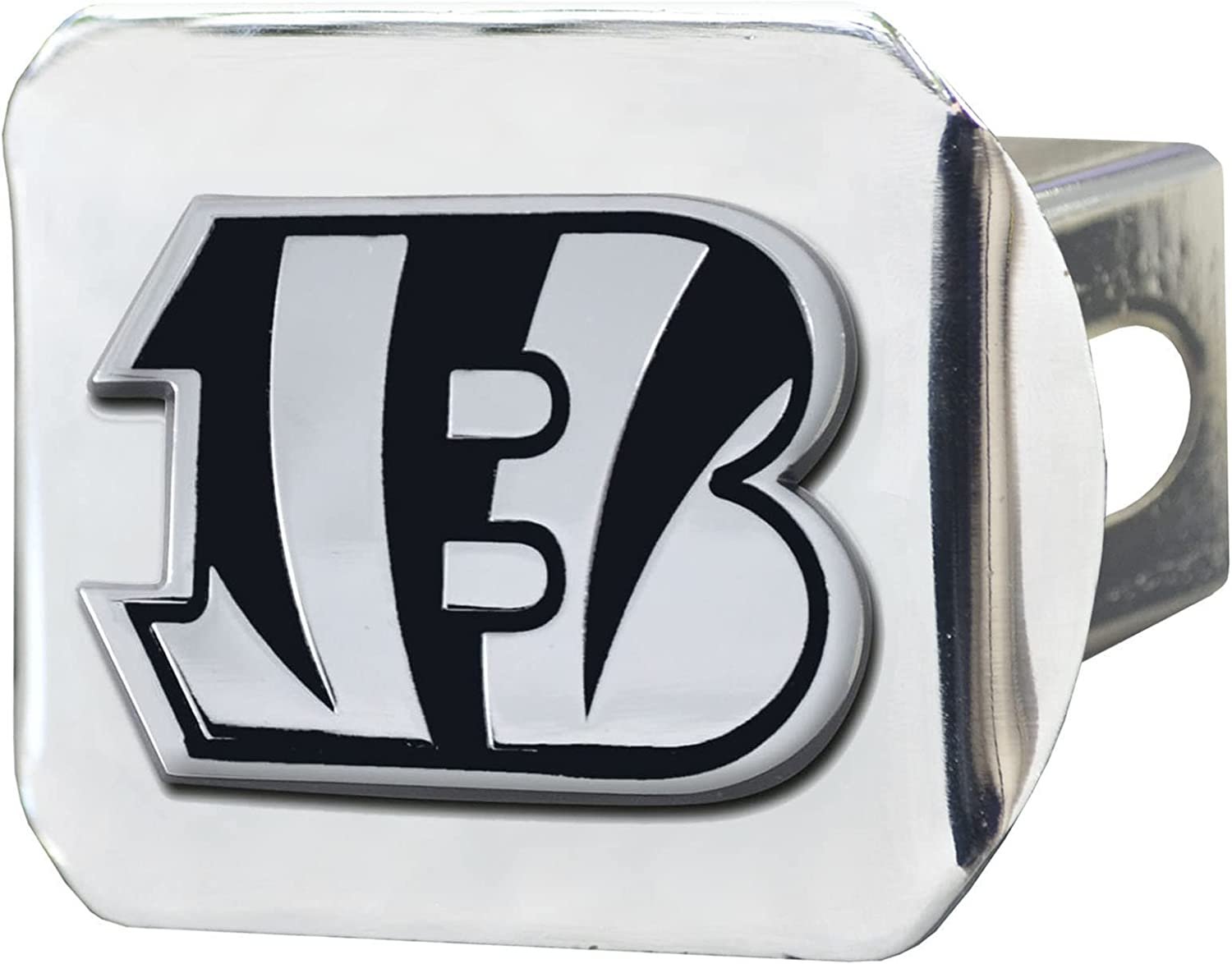 Cincinnati Bengals Hitch Cover Solid Metal with Chrome Metal Emblem 2" Square Type III
