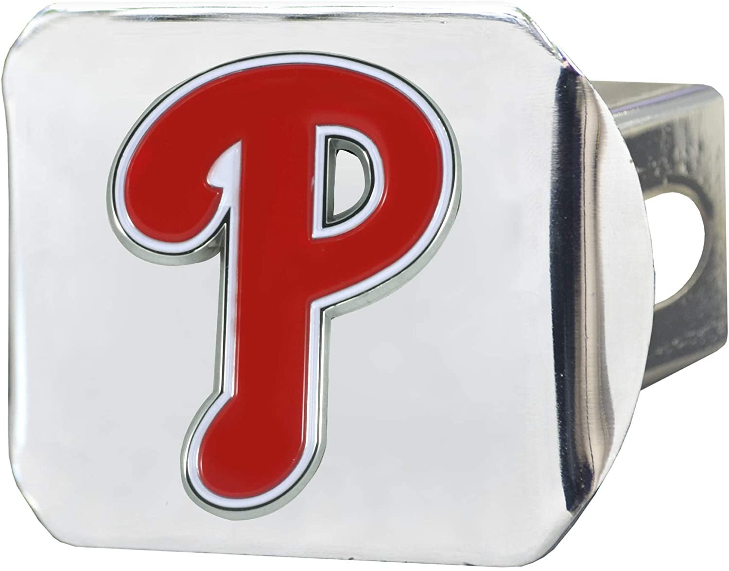 Philadelphia Phillies Hitch Cover Solid Metal with Color Metal Emblem 2" Square Type III