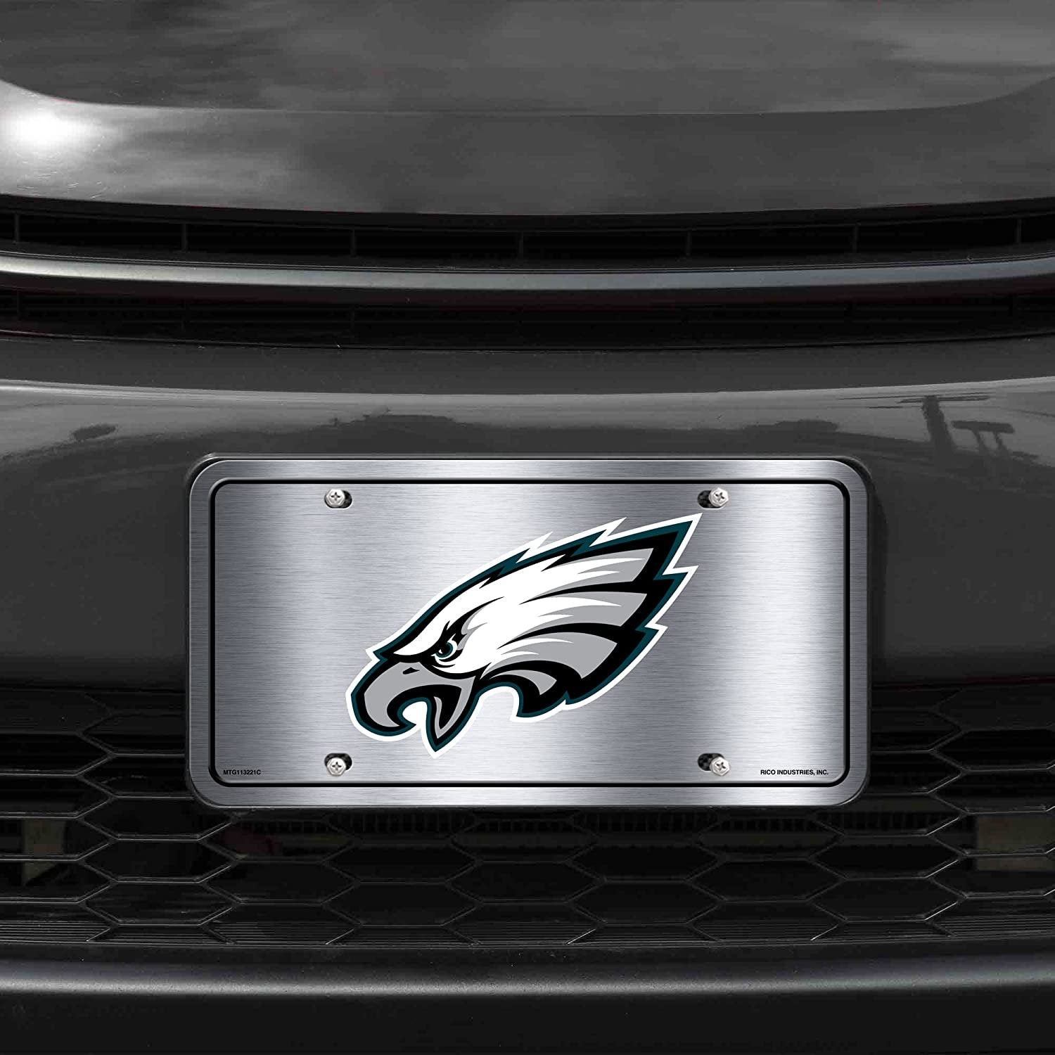 Philadelphia Eagles Metal Tag License Plate Novelty 12x6 Inch Silver Design