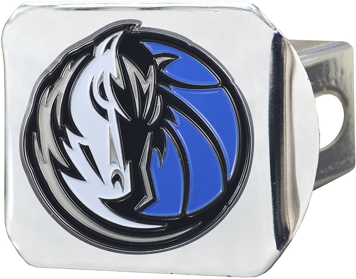 Dallas Mavericks Hitch Cover Solid Metal with Raised Color Metal Emblem 2" Square Type III