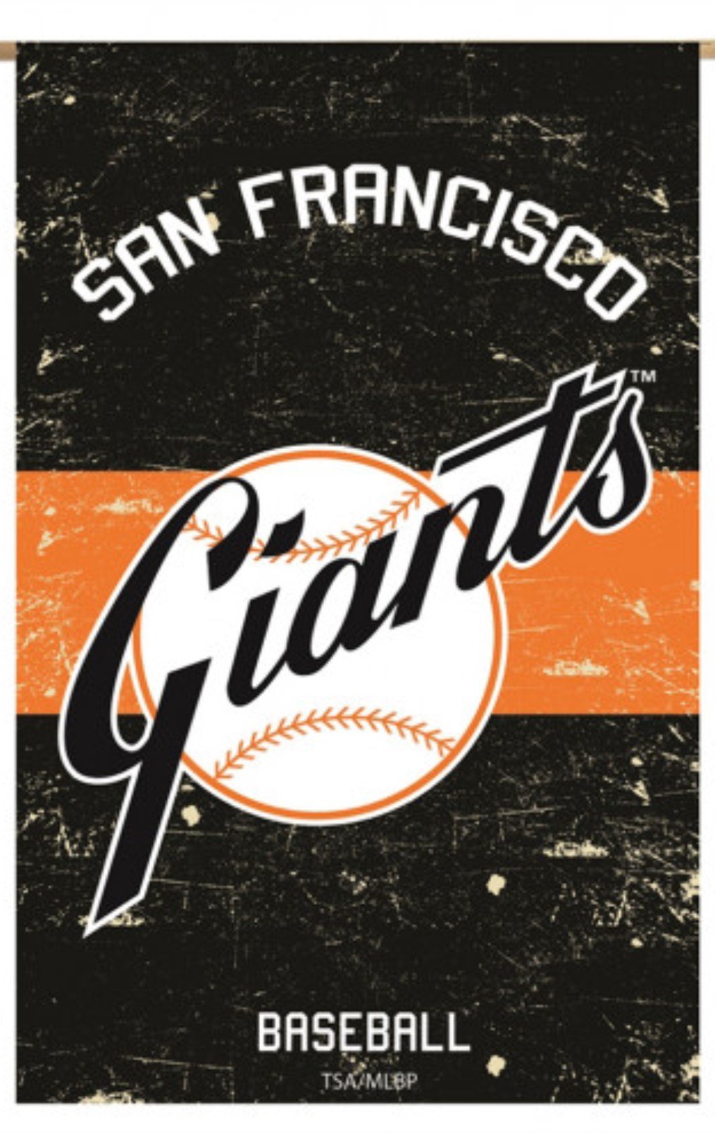 San Francisco Giants Premium Double Sided Banner Flag 28x44 Inch Vintage Logo Design Indoor Outdoor