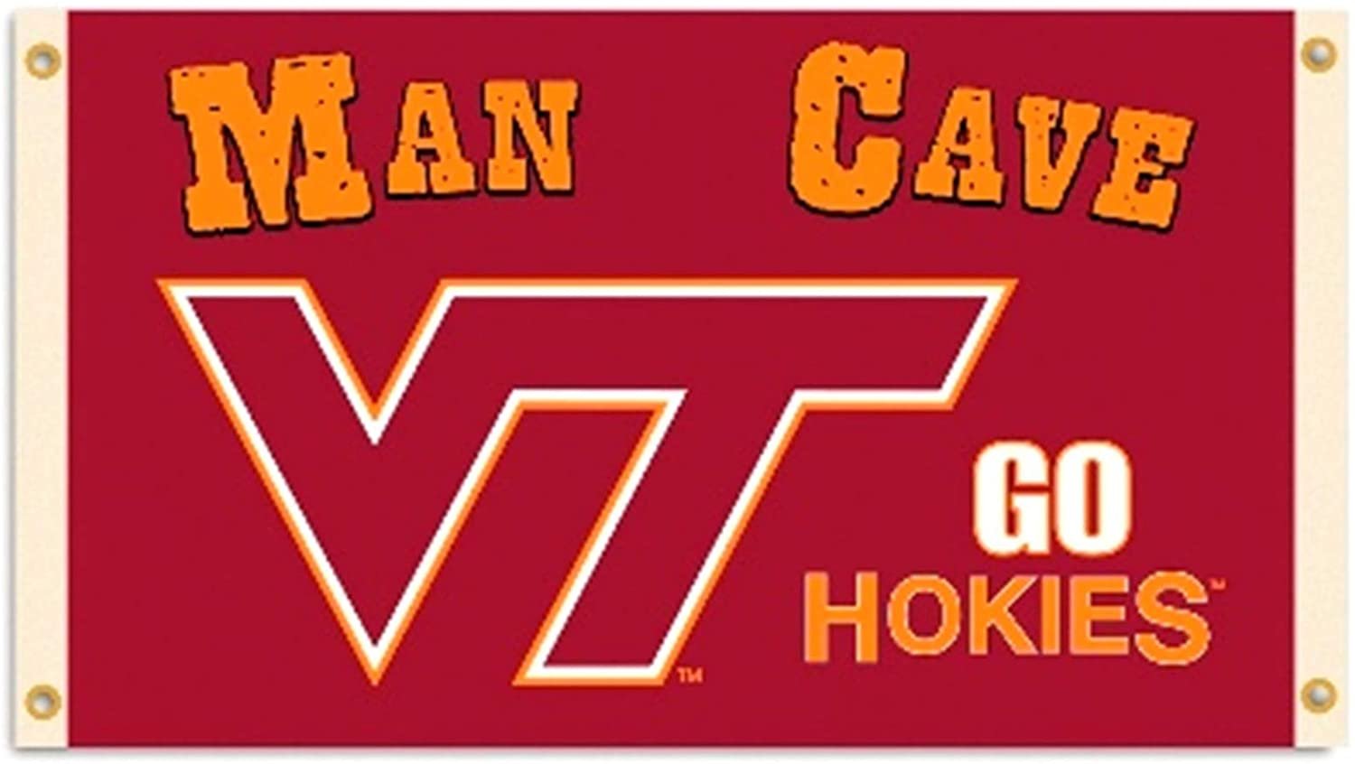 Virginia Tech Hokies Man CAVE 3x5 Flag Outdoor House Banner University of