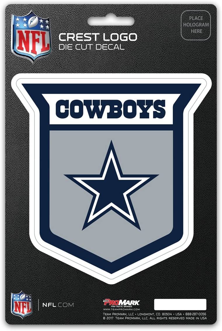 Dallas Cowboys 5 Inch Decal Sticker Shied Design Adhesive Backing