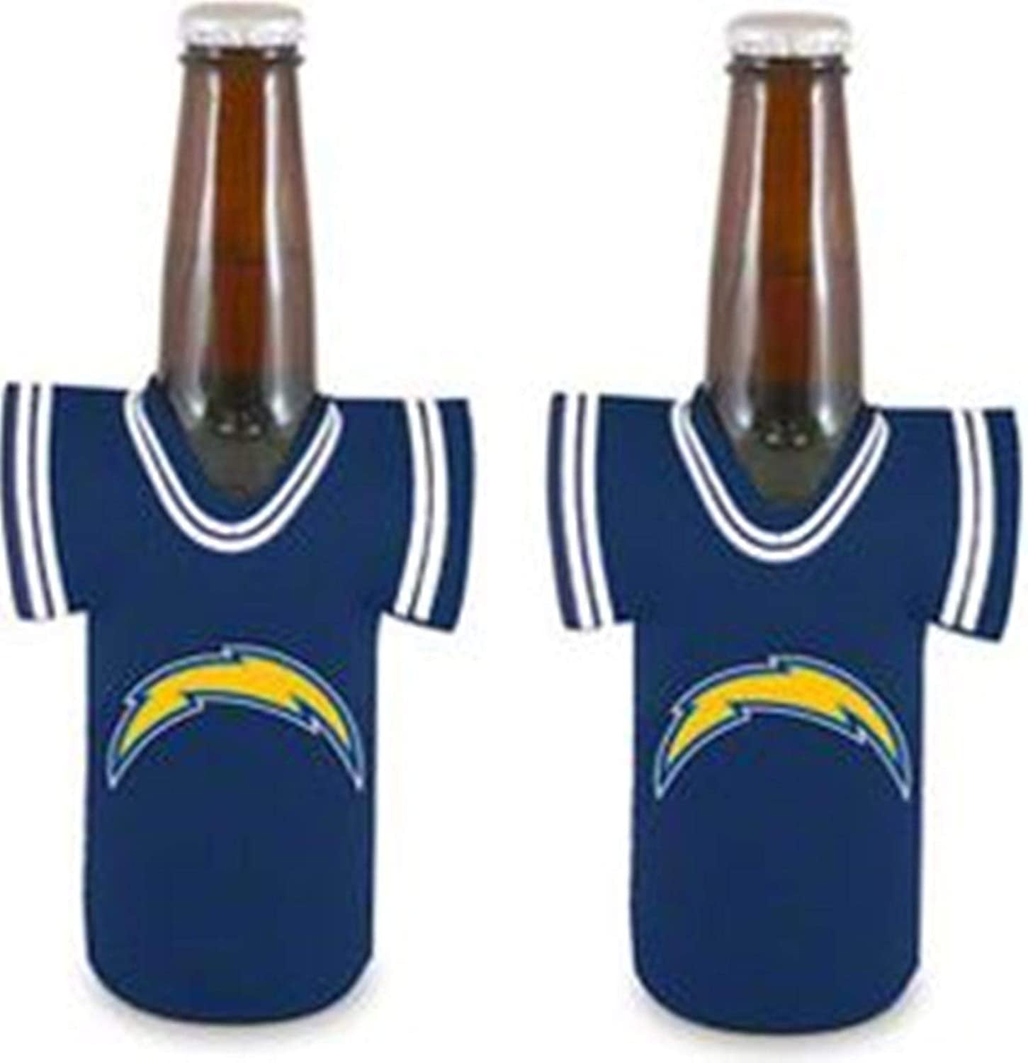Los Angeles Chargers 2-Pack Jersey Design Bottle Neoprene Beverage Insulator Holder Football