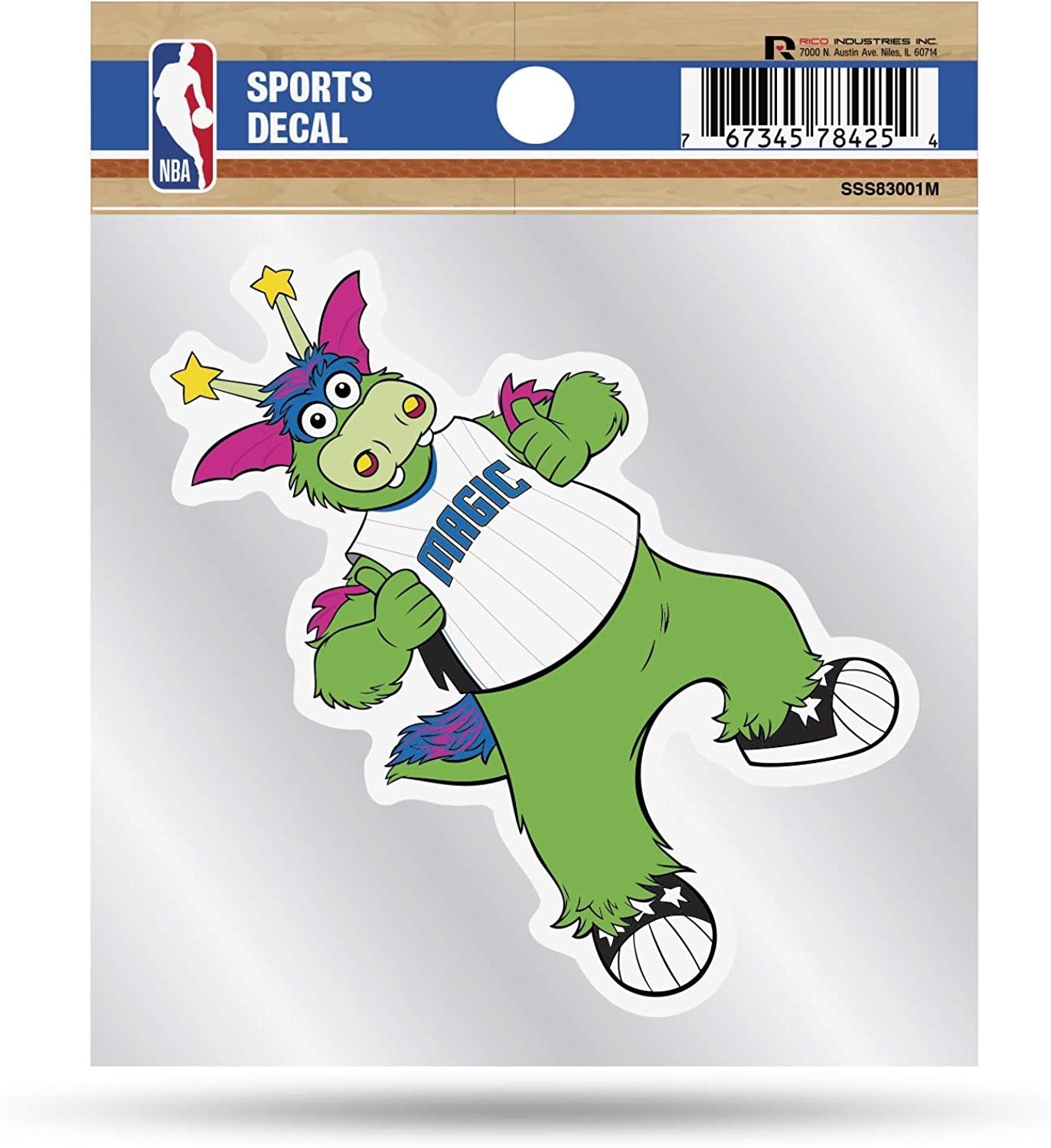 Orlando Magic 4x4 Decal Sticker Mascot Logo Premium with Clear Backing Flat Vinyl Auto Home NBA