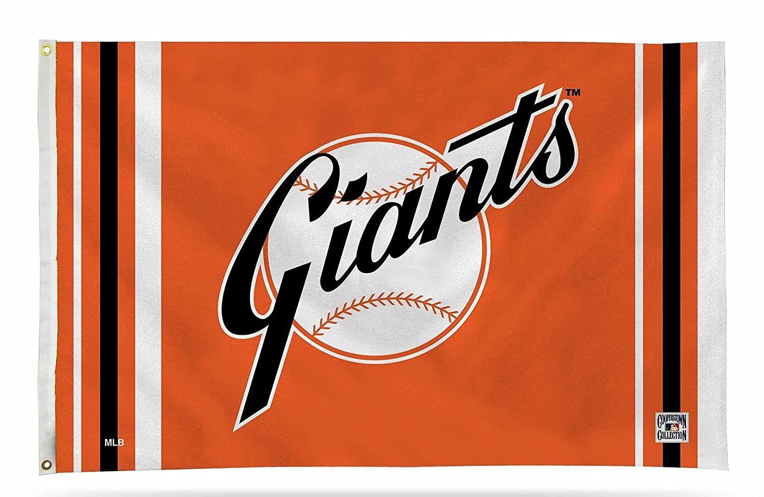 San Francisco Giants Premium 3x5 Feet Flag Banner, Cooperstown Retro Logo, Metal Grommets, Outdoor Indoor, Single Sided