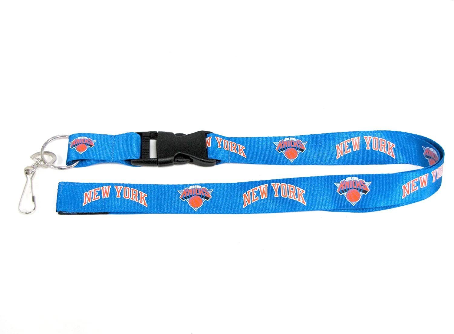 New York Knicks Lanyard Keychain Double Sided Breakaway Safety Design Adult 18 Inch