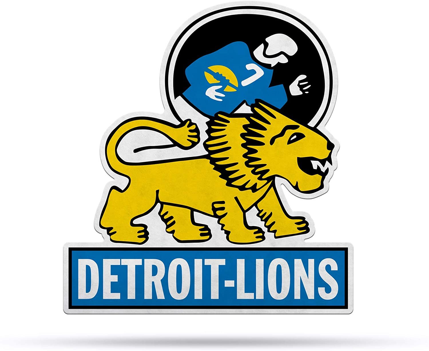Detroit Lions Pennant Retro Logo 18 Inch Soft Felt
