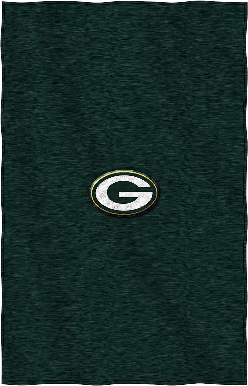 Green Bay Packers Throw Blanket, Sweatshirt Design, Embroidered Logo, Dominate Style, 54x84 Inch